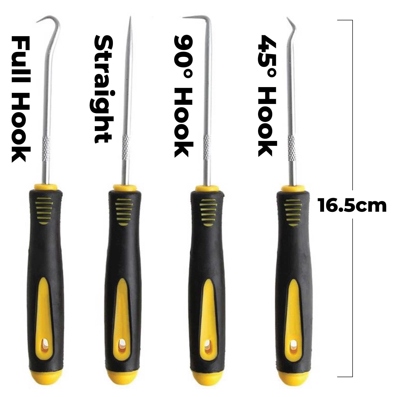 4 piece O-Ring Hook and Pick Tool Set - 165mm Long – Totally Seals