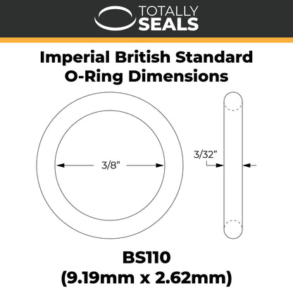 3/8" x 3/32" (BS110) Imperial Nitrile O-Rings - Totally Seals®