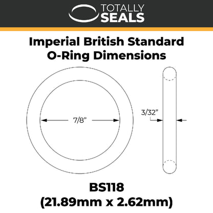 7/8" x 3/32" (BS118) Imperial Nitrile O-Rings - Totally Seals®