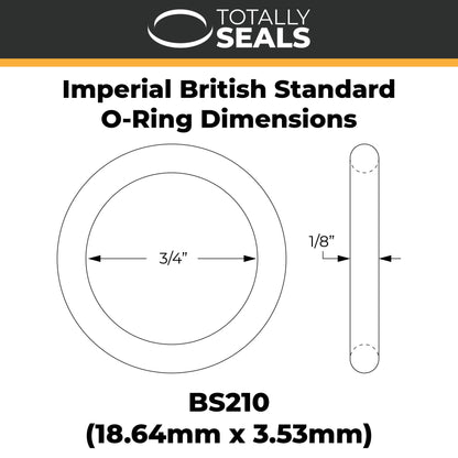 3/4" x 1/8" (BS210) Imperial Nitrile O-Rings - Totally Seals®