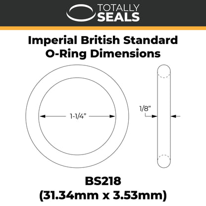 1 1/4" x 1/8" (BS218) Imperial Nitrile Rubber O-Rings - Totally Seals®