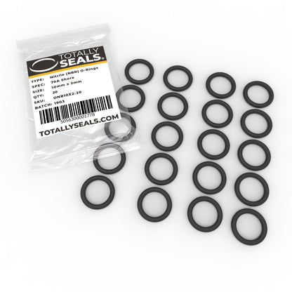 10mm x 2mm (14mm OD) Nitrile O-Rings - Totally Seals®