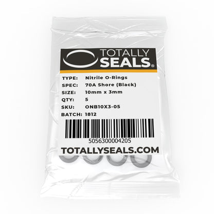 10mm x 3mm (16mm OD) Nitrile O-Rings - Totally Seals®