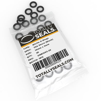 10mm x 3mm (16mm OD) Nitrile O-Rings - Totally Seals®