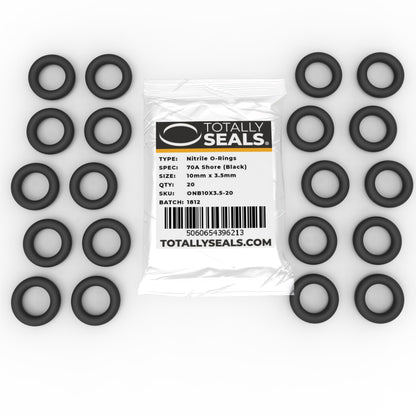 10mm x 3.5mm (17mm OD) Nitrile O-Rings - Totally Seals®