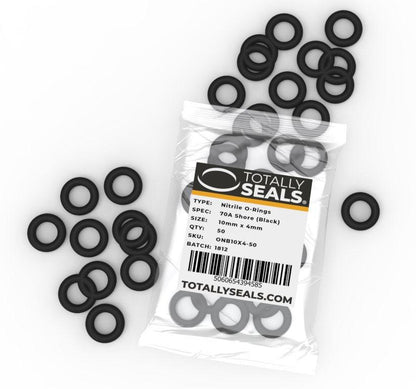 10mm x 4mm (18mm OD) Nitrile O-Rings - Totally Seals®