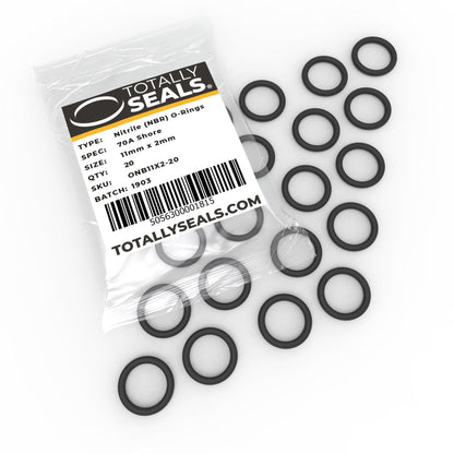 11mm x 2mm (15mm OD) Nitrile O-Rings - Totally Seals®