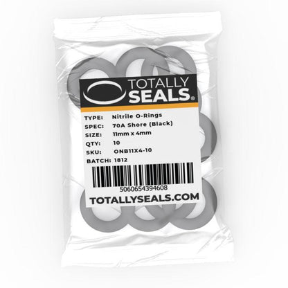 11mm x 4mm (19mm OD) Nitrile O-Rings - Totally Seals®