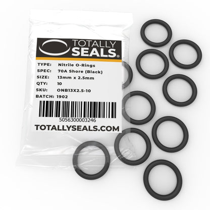 13mm x 2.5mm (18mm OD) Nitrile O-Rings - Totally Seals®