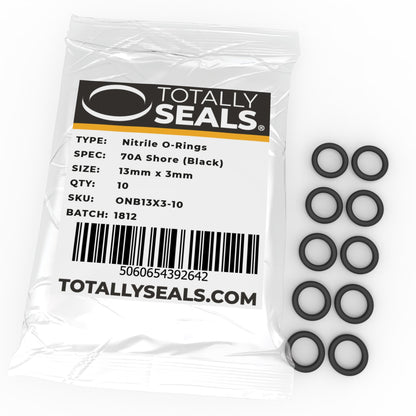 13mm x 3mm (19mm OD) Nitrile O-Rings - Totally Seals®