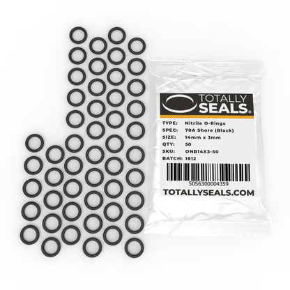 14mm x 3mm (20mm OD) Nitrile O-Rings - Totally Seals®