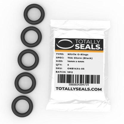 14mm x 4mm (22mm OD) Nitrile O-Rings - Totally Seals®