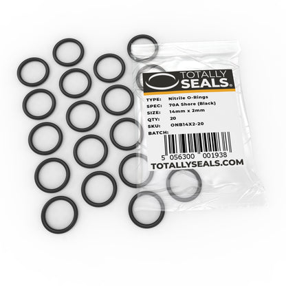 14mm x 2mm (18mm OD) Nitrile O-Rings - Totally Seals®