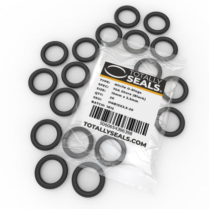 15mm x 3.5mm (22mm OD) Nitrile O-Rings - Totally Seals®