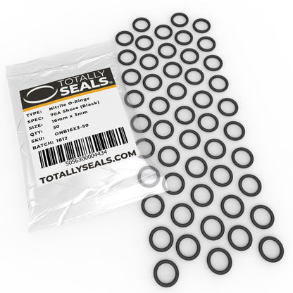 16mm x 3mm (22mm OD) Nitrile O-Rings - Totally Seals®