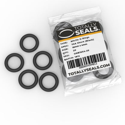 16mm x 4mm (24mm OD) Nitrile O-Rings - Totally Seals®