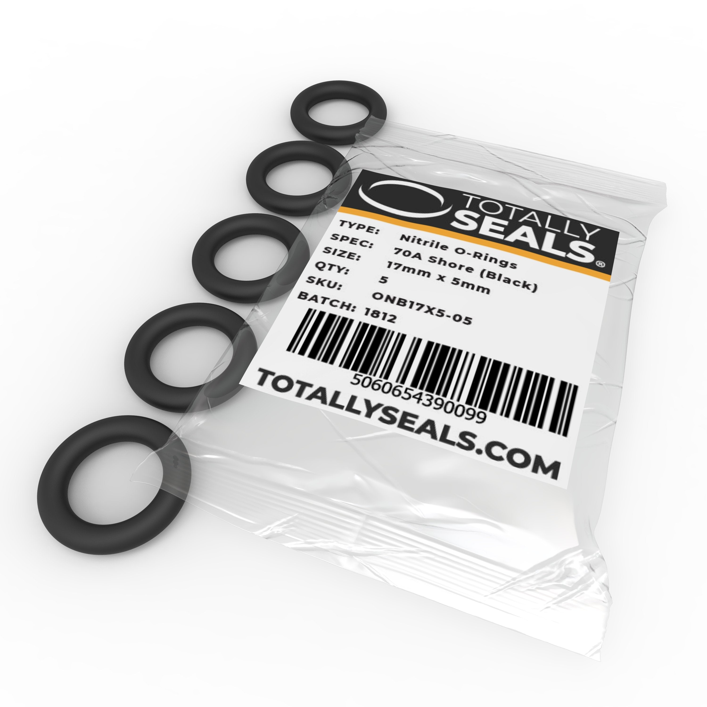 17mm x 5mm (27mm OD) Nitrile O-Rings – Totally Seals