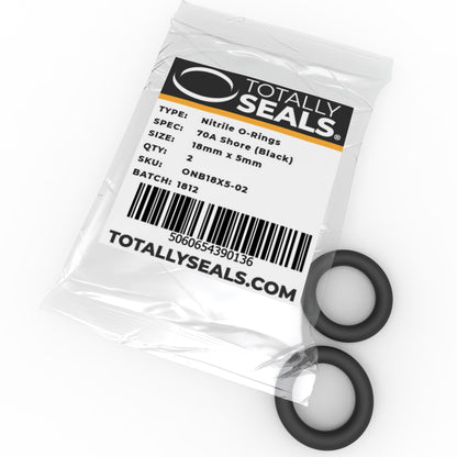 18mm x 5mm (28mm OD) Nitrile O-Rings - Totally Seals®