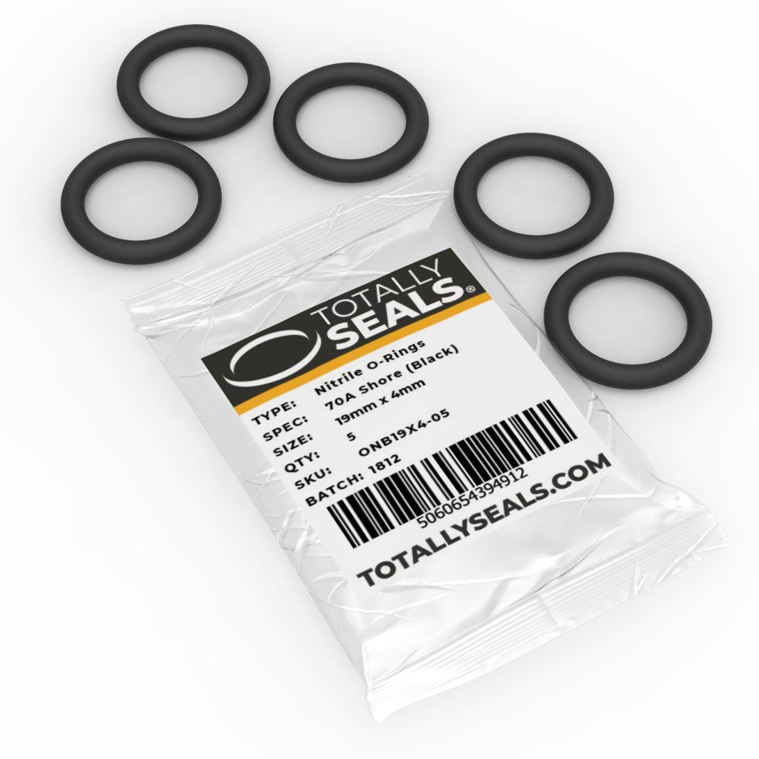 19mm x 4mm (27mm OD) Nitrile O-Rings