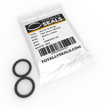 20mm x 3mm (26mm OD) Nitrile O-Rings - Totally Seals®