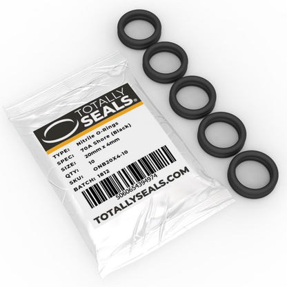 20mm x 4mm (28mm OD) Nitrile O-Rings - Totally Seals®