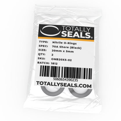 20mm x 5mm (30mm OD) Nitrile O-Rings - Totally Seals®