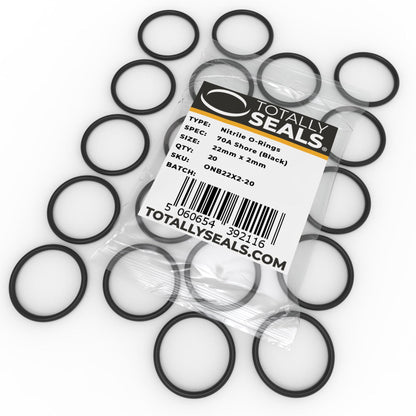 22mm x 2mm (26mm OD) Nitrile O-Rings - Totally Seals®