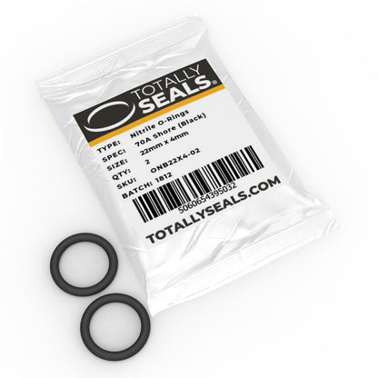 22mm x 4mm (30mm OD) Nitrile O-Rings - Totally Seals®