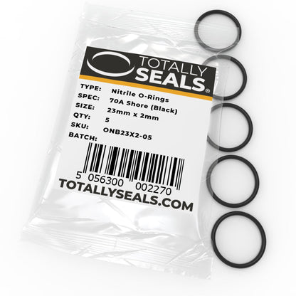 23mm x 2mm (27mm OD) Nitrile O-Rings - Totally Seals®