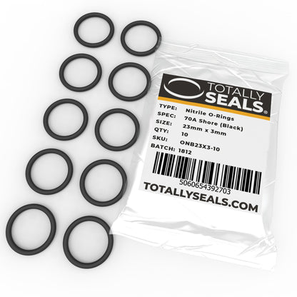 23mm x 3mm (29mm OD) Nitrile O-Rings - Totally Seals®