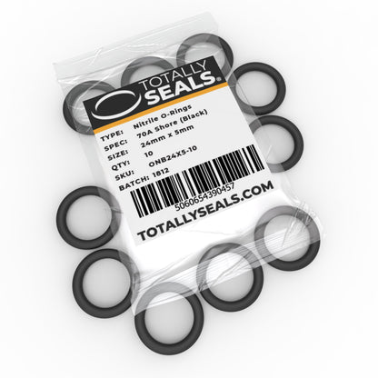 24mm x 5mm (34mm OD) Nitrile O-Rings - Totally Seals®