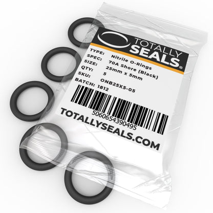 25mm x 5mm (35mm OD) Nitrile O-Rings - Totally Seals®