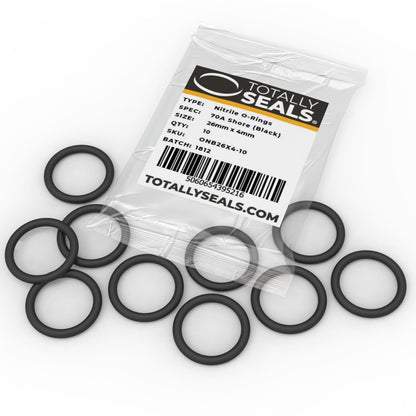 26mm x 4mm (34mm OD) Nitrile O-Rings - Totally Seals®