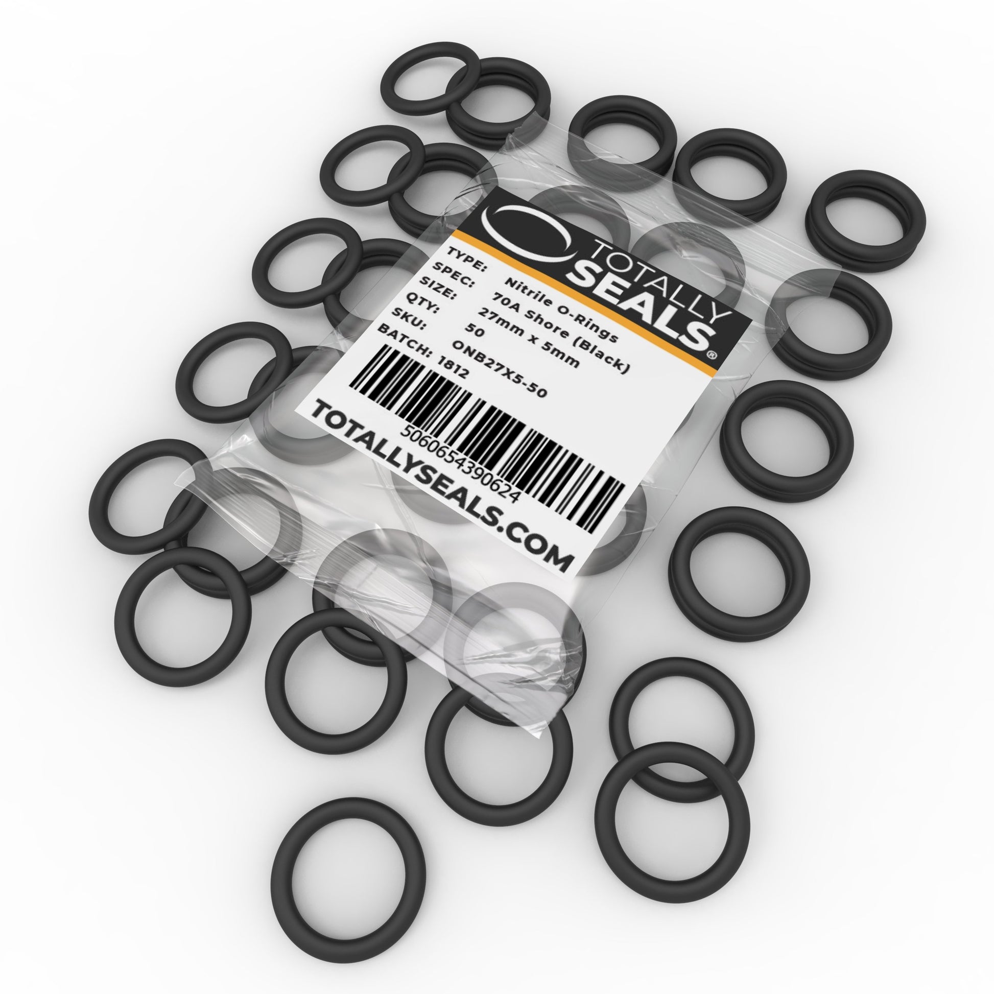 O-Rings NBR Nitrile Rubber O Ring Seals Gaskets 5mm-50mm OD, 1,5/2