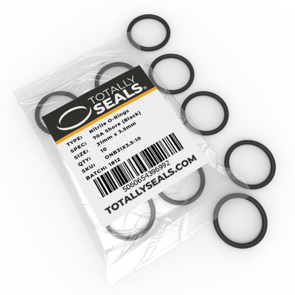 30mm x 3.5mm (37mm OD) Nitrile O-Rings - Totally Seals®