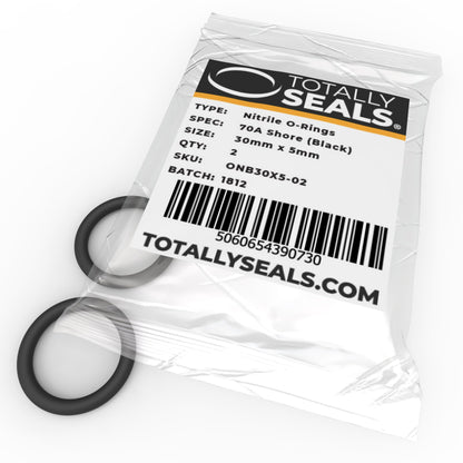 30mm x 5mm (40mm OD) Nitrile O-Rings - Totally Seals®