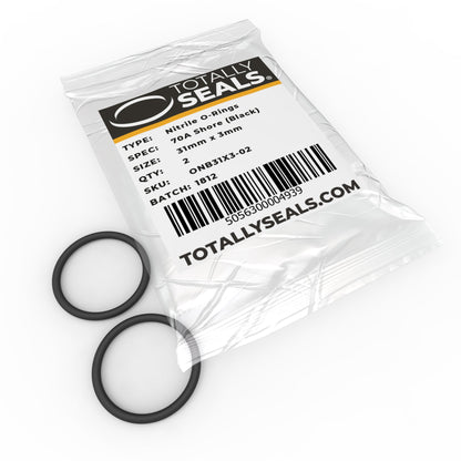 31mm x 3mm (37mm OD) Nitrile O-Rings - Totally Seals®