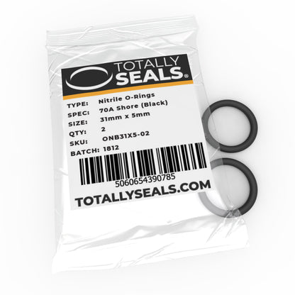 31mm x 5mm (41mm OD) Nitrile O-Rings - Totally Seals®