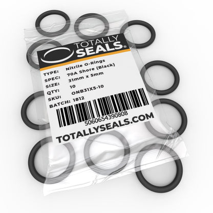 31mm x 5mm (41mm OD) Nitrile O-Rings - Totally Seals®