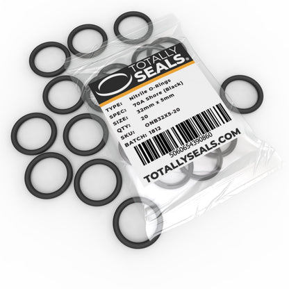 32mm x 5mm (42mm OD) Nitrile O-Rings - Totally Seals®