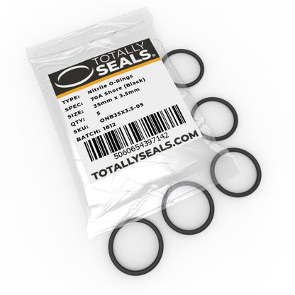 35mm x 3.5mm (42mm OD) Nitrile O-Rings - Totally Seals®