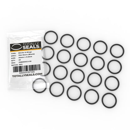 35mm x 3.5mm (42mm OD) Nitrile O-Rings - Totally Seals®