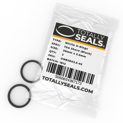 36mm x 3.5mm (43mm OD) Nitrile O-Rings - Totally Seals®