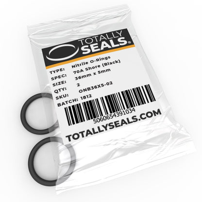 36mm x 5mm (46mm OD) Nitrile O-Rings - Totally Seals®