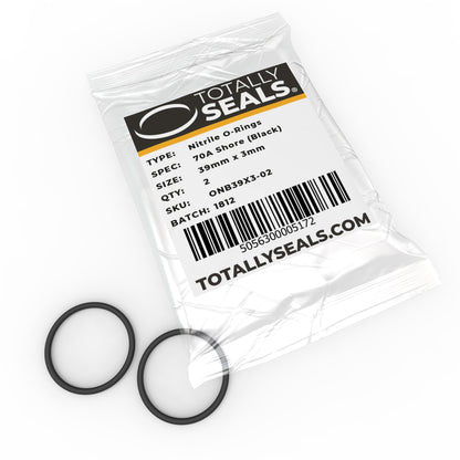 39mm x 3mm (45mm OD) Nitrile O-Rings - Totally Seals®