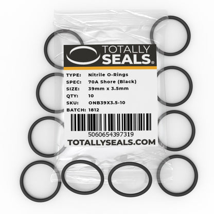 39mm x 3.5mm (46mm OD) Nitrile O-Rings - Totally Seals®