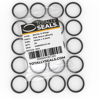 39mm x 3.5mm (46mm OD) Nitrile O-Rings - Totally Seals®