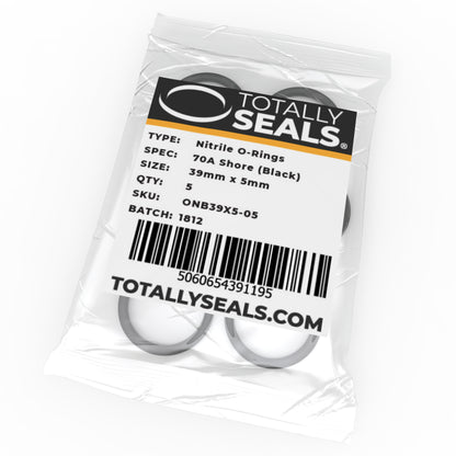 39mm x 5mm (49mm OD) Nitrile O-Rings - Totally Seals®