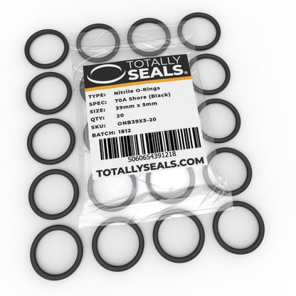 39mm x 5mm (49mm OD) Nitrile O-Rings - Totally Seals®