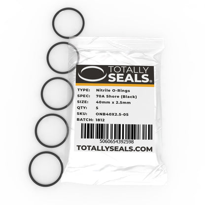 40mm x 2.5mm (45mm OD) Nitrile O-Rings - Totally Seals®